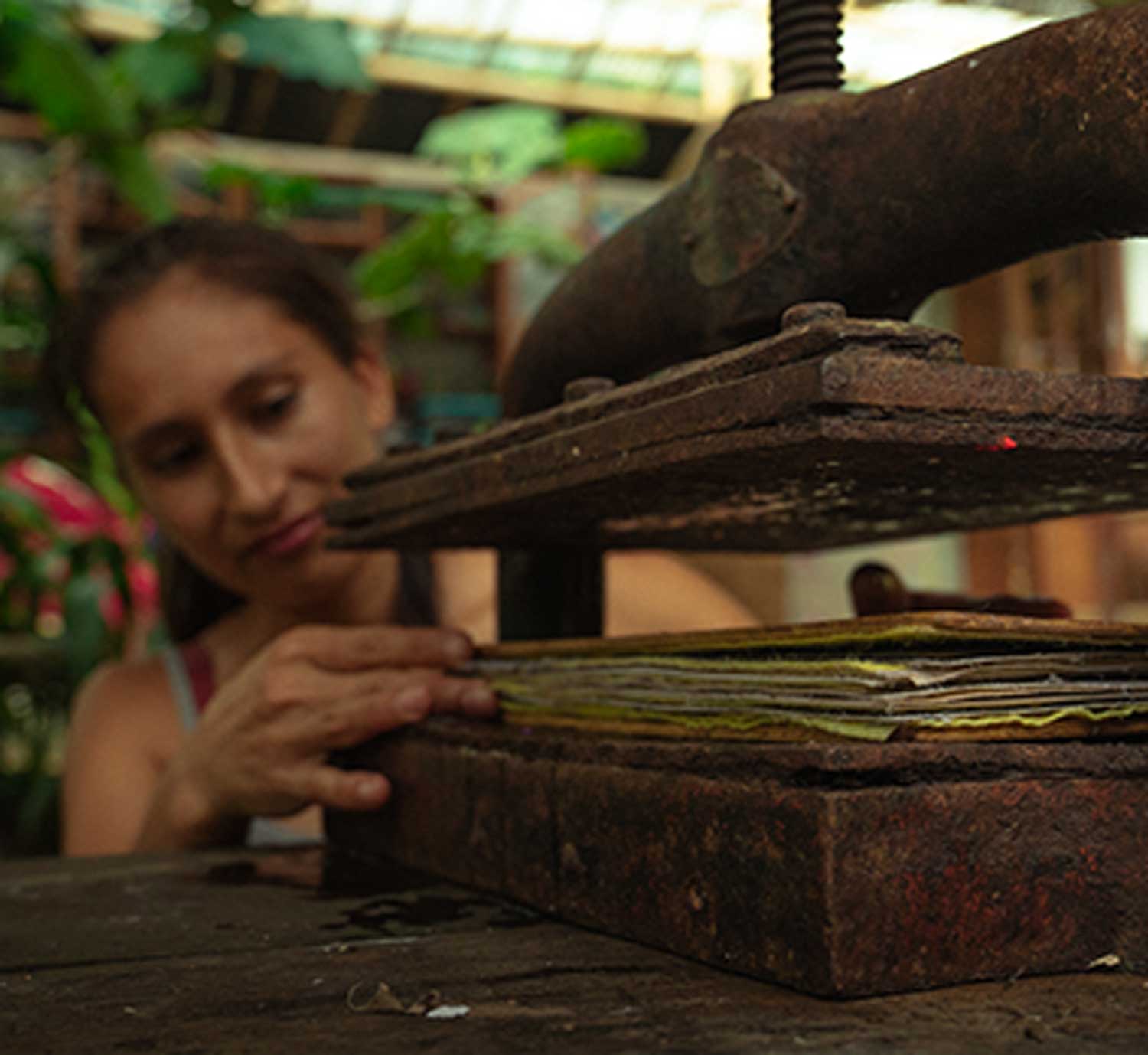 Visiting the paper workshop